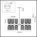 6511/12C  Люстра потолочная MONROE