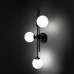 Настенный светильник со стеклянными плафонами 50383/3 черный