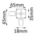 Соединитель L-образный (однофазный) Crystal Lux CLT 0.211 02 WH