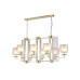 Люстра Crystal Lux NICOLAS SP8 L1000 GOLD/WHITE