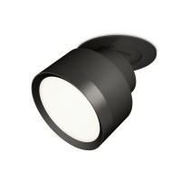 Комплект встраиваемого поворотного светильника XM8102500 SBK/PBK черный песок/черный полированный GX53 (A2242, A2106, C8102, N8113)