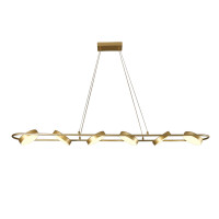 4677-6P, подвесная люстра, L1490xW190xH145/1200, LEDx90W, 3100LM, 3000-6000K, IP20, included, remote control