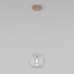 Подвесной светильник со стеклянным плафоном 50129/1 золото