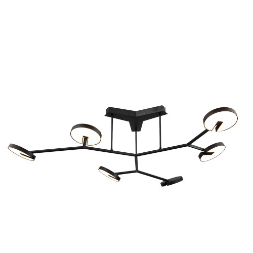 4401-6C, потолочная люстра, L1180xW1170xH260, 6xLEDx12W, 6300LM, 3000K, IP20, included