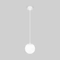 Светильник садово-парковый со стеклянным плафоном Sfera H 35158/H белый
