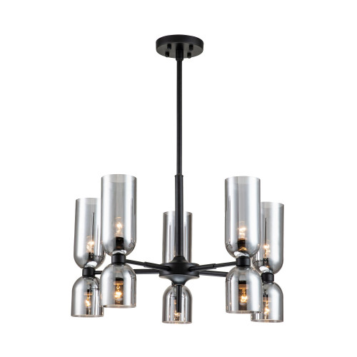 2877-5P, подвесная люстра, D680*H550/850, 10xE14x40W, excluded