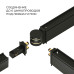 Slim Magnetic Коннектор круглый шарнирный для накладного шинопровода чёрный 85010/00