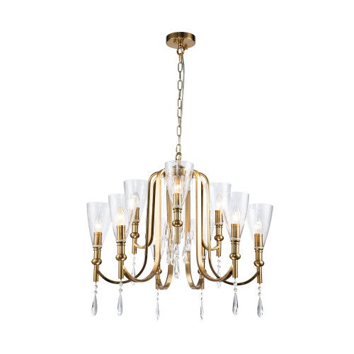 2968-9P, подвесная люстра, D700xH570/1570, 9xE14x40W, excluded