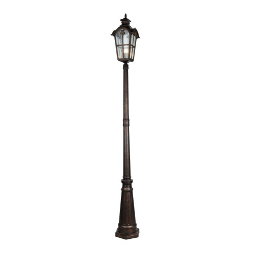 2036-1F, уличный светильник, L230xW230xH2470, 1xE27x60W, IP44, excluded