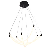 4468-4P, подвесная люстра, D670xH1000/1800, LEDx36W, 3330LM, 3000-6500K, included, remote control