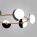 Подвесной светильник со стеклянными плафонами 70150/6 черный/латунь