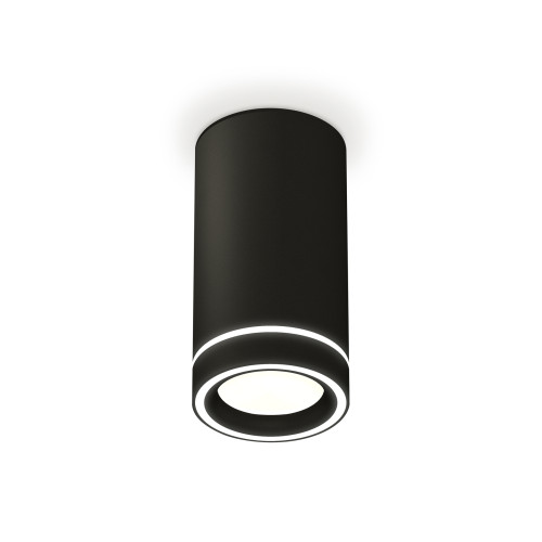 Накладной точечный светильник SBK/FR черный песок/белый матовый GX53 (C8162, N8434)