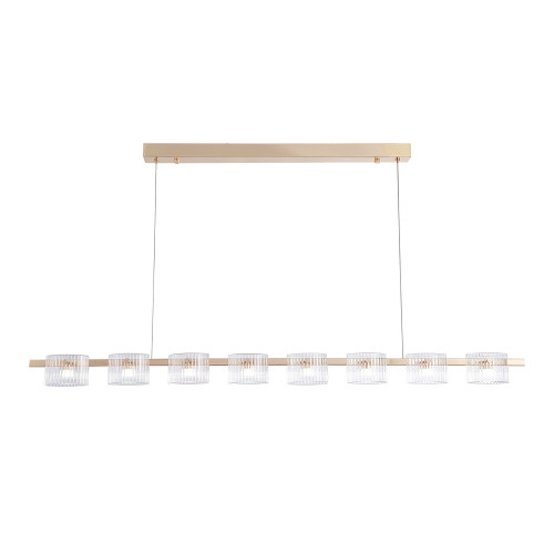 4248-8P, подвесная люстра, L1430xW70xH1300/1500, 8xLEDx5.25W, 960LM, 4000K, included