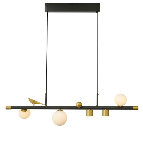 4324-5P, подвесная люстра, L870xW160xH265/1800, 2xLEDx6W + 3xLEDx5W, 2160LM, 4000K, included