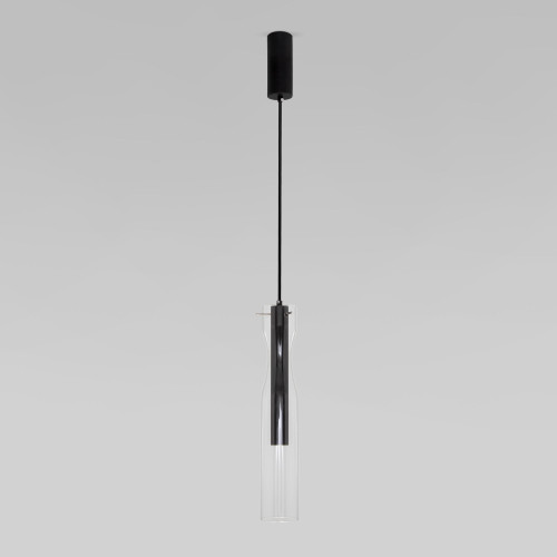 Подвесной светодиодный светильник со стеклянным плафоном 50253/1 LED черный