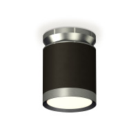 Накладной точечный светильник XS8142040 SBK/PPH черный песок/графит полированный GX53 (N8919, C8142, N8133)