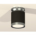 Накладной точечный светильник XS8142040 SBK/PPH черный песок/графит полированный GX53 (N8919, C8142, N8133)