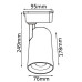 Cветильник трековый однофазный Crystal Lux CLT 0.31 006 30W WH