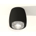 Накладной точечный светильник XS1142020 SBK/CL черный песок/прозрачный MR16 GU5.3 (C1142, N7191)