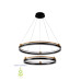 Люстра Crystal Lux FERNANDO SP123W LED D600+800 BLACK/GOLD