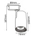 Cветильник трековый однофазный Crystal Lux CLT 0.31 007 20W BL