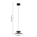 4372-1P, подвес, D200xH200/1800, LEDx4W, 280LM, 4000K, CRI>90, included
