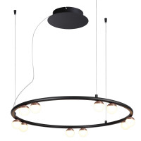 4320-10P, подвесная люстра, D590xH120/1710, LEDx36W, 3200LM, 4000K, CRI>90, included