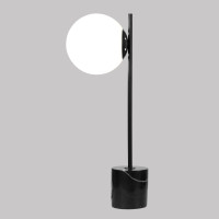 Настольный светильник с мраморным основанием 01157/1 черный