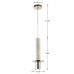 2748-1P, подвес, D160xH420/1945, 1xGU10LEDx5W, 400LM, 3000K, included