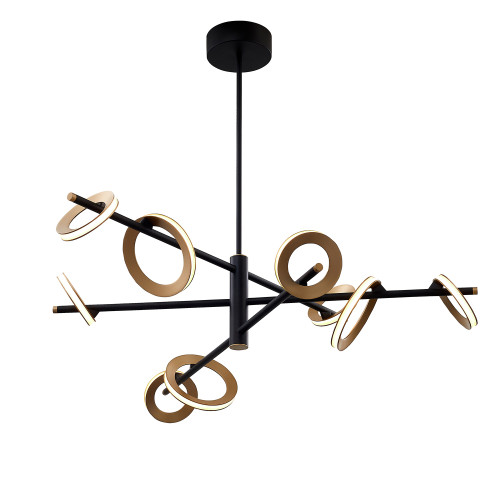 4322-9P, подвесная люстра, D1020xH560/1460, 3xLEDx7W + 6xLEDx5W, 4080LM, 4000K, included