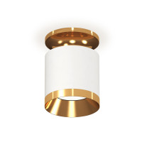 Накладной точечный светильник XS7401121 SWH/PYG белый песок/золото желтое полированное MR16 GU5.3 (N7929, C7401, N7034)