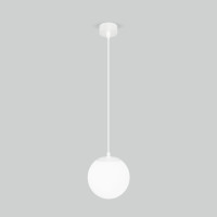 Светильник садово-парковый со стеклянным плафоном Sfera H 35158/U белый