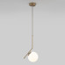 Подвесной светильник со стеклянным плафоном 50152/1 латунь