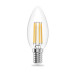 32112 Лампа Gauss Filament Elementary Свеча 12W 730lm 2700К Е14 LED 1/10/100
