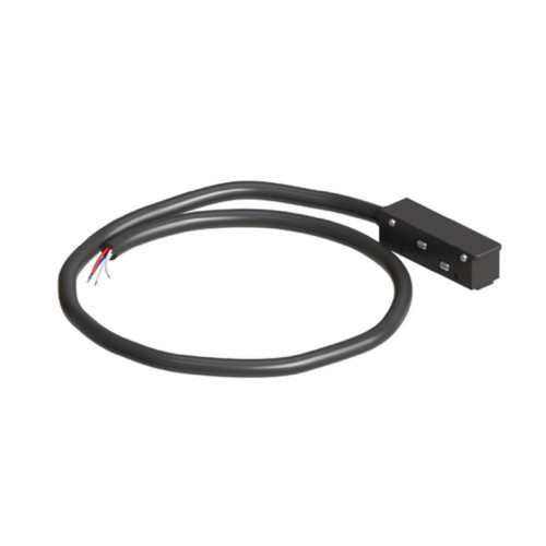 A740106N коннектор для ввода питания для шинопровода (трека) LINEA и OPTIMA 0,5м, черный