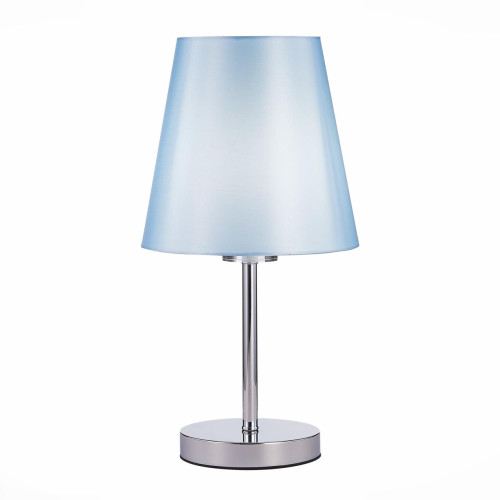 SLE105614-01 Прикроватная лампа Хром/Светло-голубой 