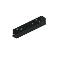 A740306N коннектор прямой токопроводящий для шинопровода (трека) LINEA и OPTIMA, черный