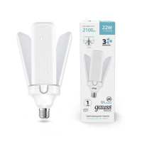 11732222 Лампа Gauss Basic 22W 2100lm 4000K E27 Клевер-3 LED 1/20