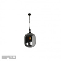 Подвесной светильник iLamp Mono 8792M/1P Серый дым+черный