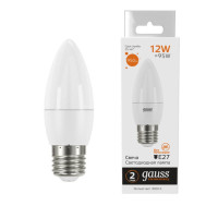 30212 Лампа Gauss Elementary Свеча 12W 950lm 3000K E27 LED 1/10/100