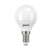 105101310 Лампа Gauss Шар 9.5W 950lm 6500K E14 LED 1/10/50