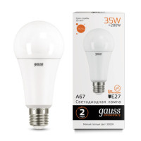70215 Лампа Gauss Elementary A67 35W 2670lm 3000K E27 LED 1/10/50