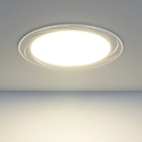 Встраиваемый потолочный светодиодный светильник DLR004 12W 4200K WH белый