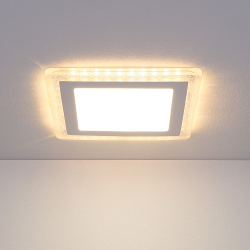 Встраиваемый потолочный светодиодный светильник DLS024 12+6W 4200K