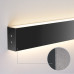 Линейный светодиодный накладной двусторонний светильник 103см 40Вт 4200К черная шагрень 100-100-40-103