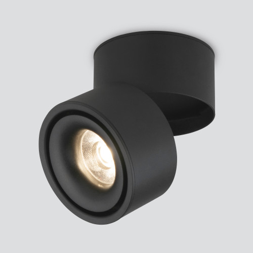 Накладной потолочный  светодиодный светильник DLR031 15W 4200K 3100 черный матовый