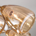 Потолочная люстра со стеклянными плафонами 30168/8 матовое золото