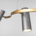 Подвесной светодиодный светильник 90103/5 матовый серый/золото