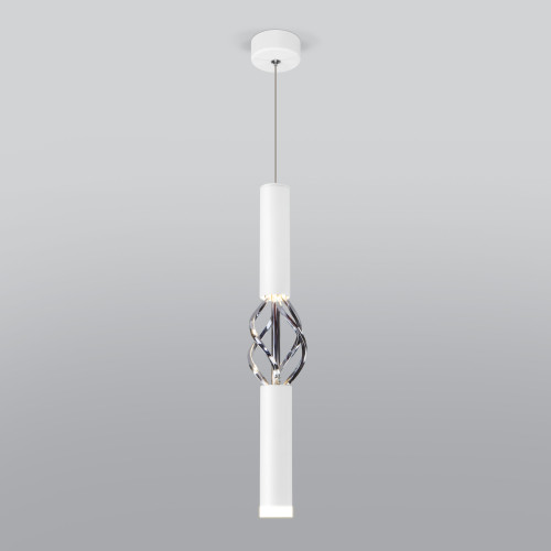 Подвесной светодиодный светильник 50191/1 LED белый/хром