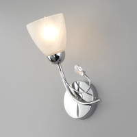 Настенный светильник со стеклянным плафоном 30169/1 хром